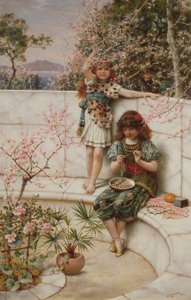 早春开花，1889年 作者 威廉·斯蒂芬·科尔曼